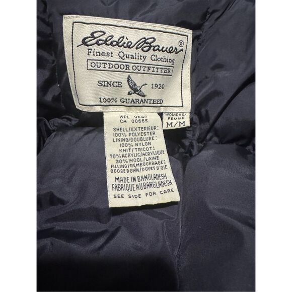 Eddie Bauer Goose down greed hoodie jacket M - Picture 7 of 10